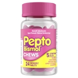Pepto Bismol Chewable Tablets Nausea Diarrhea Relief 24 Ct x 3 72 Total