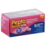 Pepto Bismol Caplets Ultra Nausea Heartburn Indigestion Upset Stomach Diarrhea Relief 24 ea