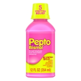Pepto Bismol Liquid for Upset Stomach Diarrhea Relief 12 oz Over the Counter Medicine