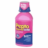 Pepto Bismol Max Strength Liquid Heartburn Diarrhea Relief 4-Pack 12oz