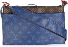 Louis Vuitton Pre-Loved Pacific Blue Monogram Canvas Small Outdoor Pouch