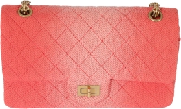 CHANEL Pre-Loved Coral Ombre Quilted 2.55 Reissue 225 Flap