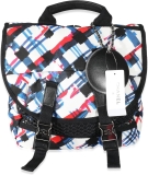 CHANEL Pre-Loved Blue White Red Nylon Airline Backpack