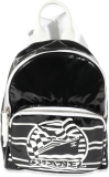 CHANEL Pre-Loved Black White Vinyl Small La Pausa Backpack