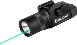 OLIGHT Baldr Pro R 1350 Lumens Magnetic USB Rechargeable Tactical Flashlight Green Beam White LED Combo Rail Mount Weaponlight Compatible with 1913 or GL Rail Built-in Battery