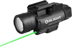OLIGHT Baldr Pro Tactical Weaponlight 1350 Lumens Green Light White LED 260 Meters Beam Distance Compatible 1913 GL Rail Batteries Included Black