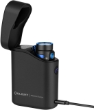 OLIGHT Baton4 Premium Edition EDC Flashlights 1300 Lumens Type-C Charging Box Powered Rechargeable Battery Small Bright Light IPX8 Waterproof Emergencies Outdoors Black