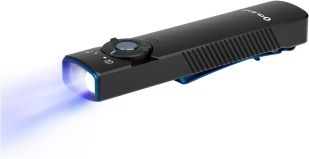 OLIGHT Arkfeld UV Rechargeable EDC Flashlight 1000 Lumens White LED 365nm Blacklight Outdoors Emergency Working Pet Urine Detection Black CW