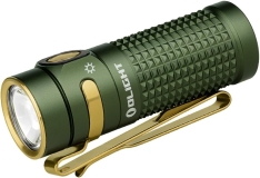 OLIGHT Baton4 Rechargeable EDC Flashlight LED Pocket Light 1300 Lumens Magnetic Charging Cable Powerful Bright IPX8 Waterproof for Home Camping Emergencies OD Green