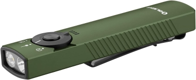 OLIGHT Arkfeld Pro Rechargeable EDC Flat Flashlight Green Beam UV White LED Combo 1300 Lumens Portable Pocket Lights Triple Sources Outdoors Emergency Working OD-Green CW