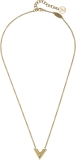 Louis Vuitton Pre-Loved Gold Essential V Necklace, Gold