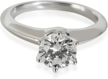 Tiffany & Co. Pre-Loved Tiffany Solitaire Engagement Ring, Platinum H VS2 1.02 CTW, 4.75