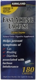 Kirkland Signature Fast Acting Lactase Dairy Digestive Supplement 180 Count Caplets