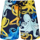 Vilebrequin Men Swim Trunks Ultra-light and packable Pouples Aquarelle