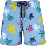 Vilebrequin Men Classic Swim Short in Ronde Des Tortues Multicolore