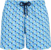 Vilebrequin Men Ultra-Light and Packable Swim Shorts Rainbow Turtle Round Microphone