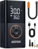 AstroAI L7 Portable Air Compressor Cordless Bike Pump with Digital Display 150 PSI LED Lights for Cars, Motorcycles, Bikes, Balls