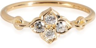 CARTIER Pre-Loved Vintage Hindu Ring, Diamonds, Yellow Gold, 5.25