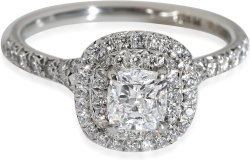Tiffany & Co. Pre-Loved Soleste Diamond Diamond Engagement Ring, Platinum E VS1 0.85 CT, 6