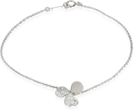 Tiffany & Co. Pre-Loved Paper Flowers Bracelet with Diamonds, Platinum 0.17 CTW, 7 in