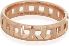 Tiffany & Co. Pre-Loved Tiffany True Ring, 18k Rose Gold, 10