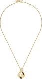 Dior Pre-Loved Gold Crystal 'CD' Necklace, Gold