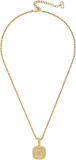 Dior Pre-Loved Gold & Crystal Logo Necklace, Gold