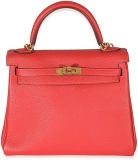 Hermes Hermès, Pre-Loved Geranium Togo Retourne Kelly 25 GHW
