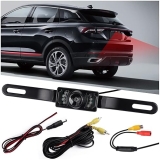 High Definition Car Backup Camera 8 LED Night Vision 170 Wide Angle Waterproof Rear View SUV Truck Van RV Reverse Camera System