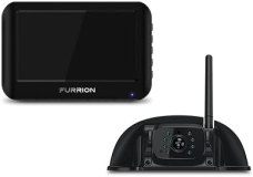 Furrion Vision S Wireless RV Backup Camera System 5-Inch Monitor Rear Sharkfin Infrared Night Vision Wide-Angle View Hi-Res IP65 Waterproof Motion Detection Microphone