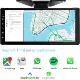 Maoming 10.1 Inch 1080P RV Backup Camera Monitor with DVR for Truck Trailer Rear View - FHD Image, 4 Split Screen, IP69 Waterproof Kit