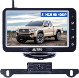 Amtifo Wireless 5-inch Truck Backup Camera, Easy Install HD 1080P Rear View for Trucks SUVs