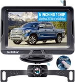 LeeKooLuu Wireless Backup Camera HD 1080P 5 Inch Monitor Digital Signal Stable No Delay Rear View Camera Auto-Switching Night Vision for Truck Car Pickup SUV Camper LK2