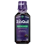 Vicks ZzzQuil Nighttime Sleep Aid Liquid, Warming Berry Flavor, 12 fl oz - 50mg Diphenhydramine HCI