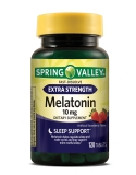 Spring Valley Strawberry Melatonin Sleep Supplement Tabs, 10mg, 120ct