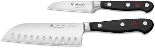 WÜSTHOF Classic 2-Piece Mini Asian Knife Set in Black - Quality Kitchen Knives