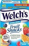 Welch's Mixed Fruit Snacks - Gluten Free, Perfect Valentines Day Treats for Kids 40-Pack