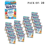 Welch's Fruit Snacks Mixed Fruit Pack of 20 | Gluten Free | 0.8 Oz Per Pack | GOLDENROW