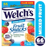 Welch's Mixed Fruit Snacks 66-Count Box, 0.8 oz Packs