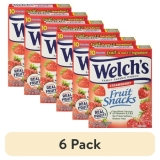 Welch's Fruit Snacks Variety Pack, Strawberry, 0.8 oz, 6 Count
