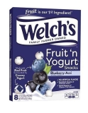 Welch's Blueberry-Acai Fruit Yogurt Snacks, Pack of 8 - Healthy & Delicious