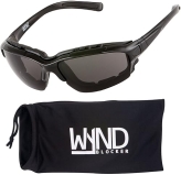 WYND Polarized Motorcycle Riding Sunglasses for Sports - WYND Blocker Wrap Glasses