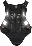 RIDBIKER Reflective Black Motorcycle Chest Protector Armor Vest for Motocross Off-Road (L)
