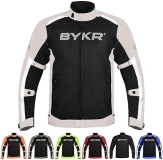 BYKR Men's Mesh Motorcycle Jacket | Dual Sports Adventure | Breathable & Protective | CE Armored