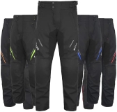 Jayefo Men's Waterproof Dual Enduro Motorcycle Pants, Black, Waist 34"-36", Inseam 30" - CE Armor"