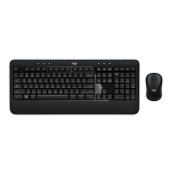 Logitech Advanced Combo Wireless Keyboard & Mouse Set in Black