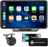 Apple Carplay Touchscreen Stereo with Voice Control & Android Auto - Fits All Cars
