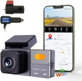 Joyanksd 4K Dual DashCam with HDR Night Vision, GPS & Voice Control - Front and Rear Dash Cam for Cars - Best Rated Car Camera 2024'