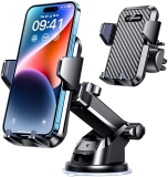 VANMASS Strongest Suction Car Phone Mount for iPhone, Samsung - Military-Grade, Patent & Safety Certs