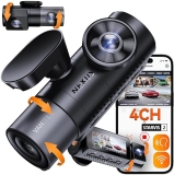 Vantrue N5 4-Channel WiFi Dash Cam | 360° All Sides | STARVIS 2 | IR Night Vision | Voice Control | GPS | 24H Parking Mode | 512GB Max